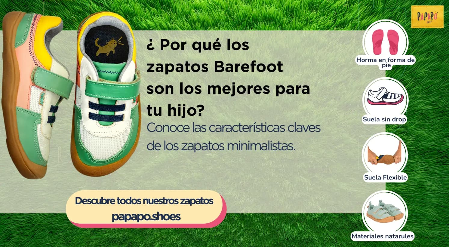 Zapatos barefoot Papapo
